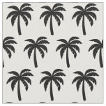 Black Palm Tree Fabric