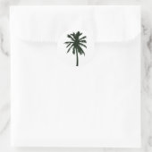 Black Palm Tree Sticker | Zazzle