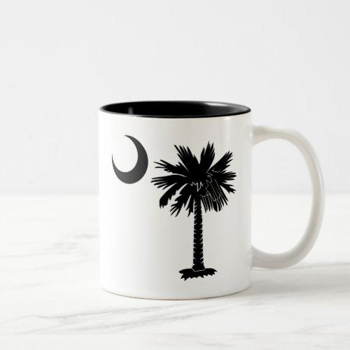 Black Palmetto Two_Tone Coffee Mug
