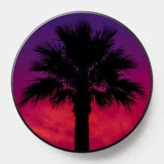 Black PalmTree, Sunset, PopSocket