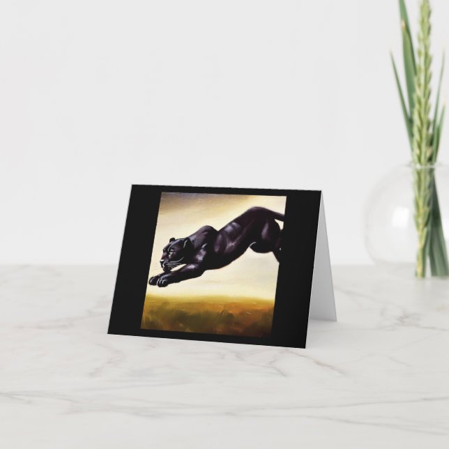 Black Panther (1) Wild Cat  Card (Front)