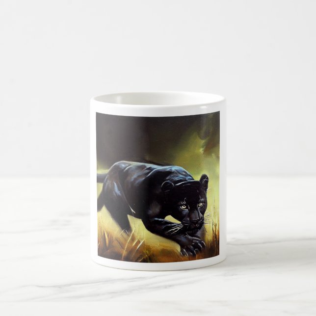 Black Panther (9) Wild Cat  Coffee Mug (Center)