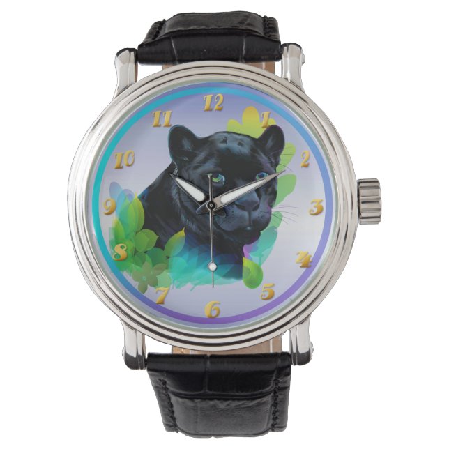 BLACK PANTHER and BLENDING JUNGLE Watch (Front)