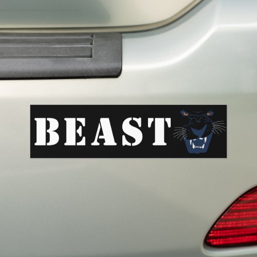 Black Panther Beast Bumper Sticker
