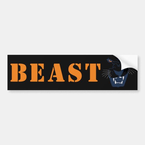 Black Panther Beast Bumper Sticker