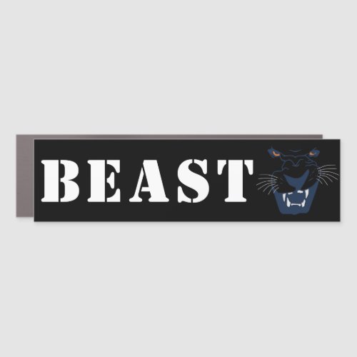 Black Panther Beast Car Magnet