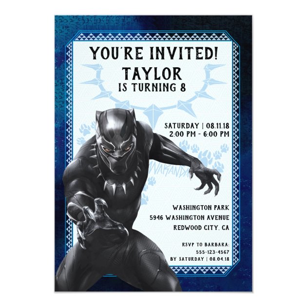 Black Panther | Birthday Invitation
