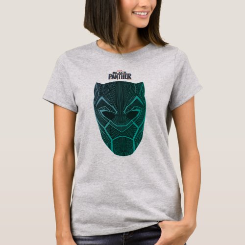 Black Panther  Black Panther Etched Mask T_Shirt