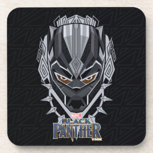 Black Panther Black Panther Head Emblem Coaster