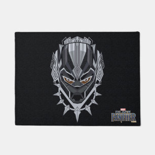 Black Panther   Black Panther Head Emblem Doormat