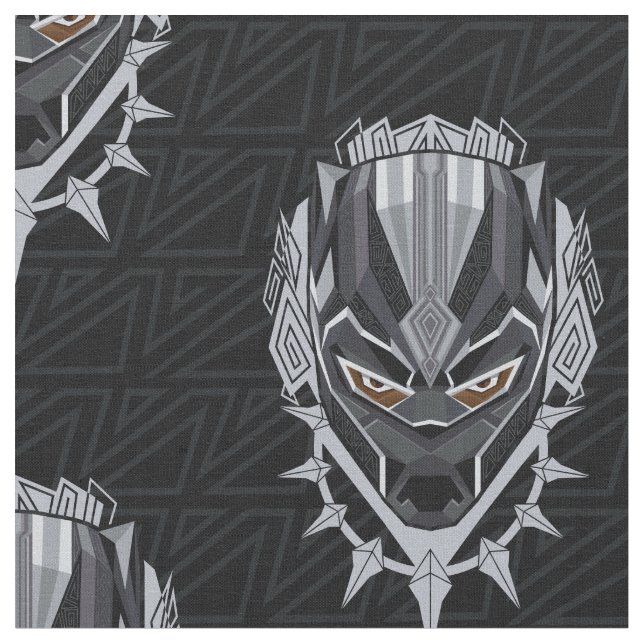 Black Panther | Black Panther Head Emblem Fabric (Close Up)