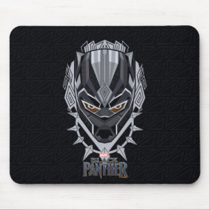 Black Panther Black Panther Head Emblem Mouse Pad
