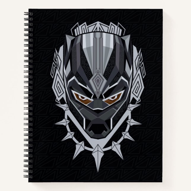 Black Panther | Black Panther Head Emblem Notebook (Front)