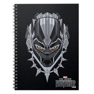 Black Panther   Black Panther Head Emblem Notebook