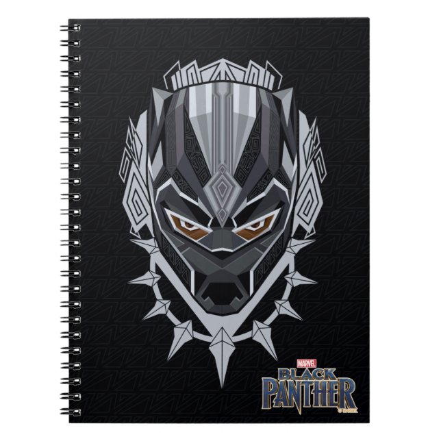 Black Panther | Black Panther Head Emblem Notebook (Front)