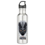 Black Panther | Black Panther Head Emblem Stainless Steel Water Bottle
