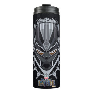 Black Panther Black Panther Head Emblem Thermal Tumbler