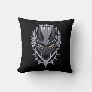 Black Panther   Black Panther Head Emblem Throw Pillow