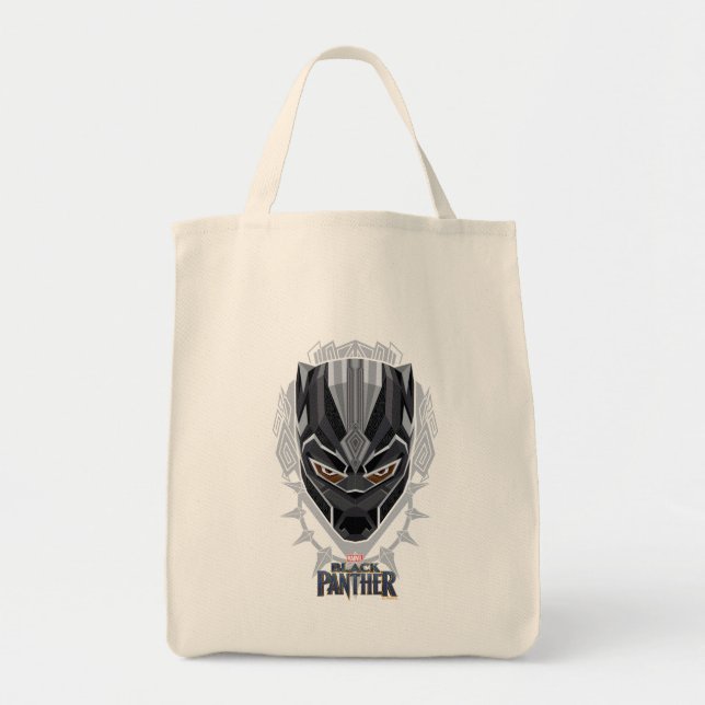 Black Panther | Black Panther Head Emblem Tote Bag (Front)