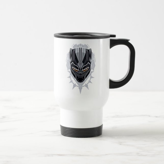 Black Panther | Black Panther Head Emblem Travel Mug (Right)