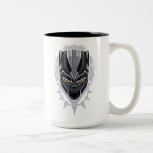 Black Panther Black Panther Head Emblem Two-Tone Coffee Mug
