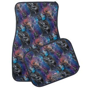 Carolina Panthers Car Floor Mats Custom Tie Dye Car Accessories