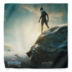 Black Panther   Black Panther Standing Atop Lair Bandana