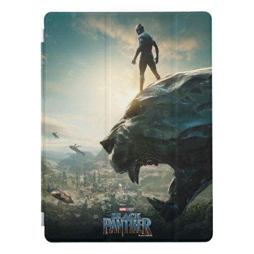 Black Panther  Black Panther Standing Atop Lair iPad Pro Cover
