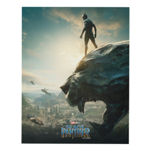 Black Panther Black Panther Standing Atop Lair Panel Wall Art