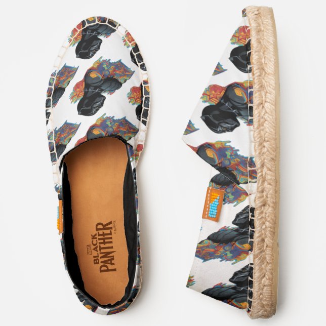 Black Panther | Black Panther Tribal Graffiti Espadrilles (Side)