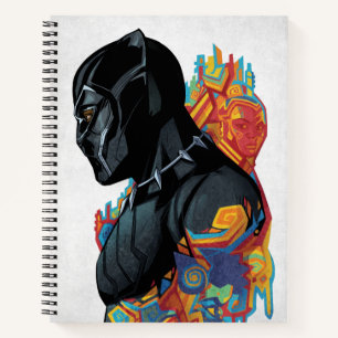 Black Panther   Black Panther Tribal Graffiti Notebook