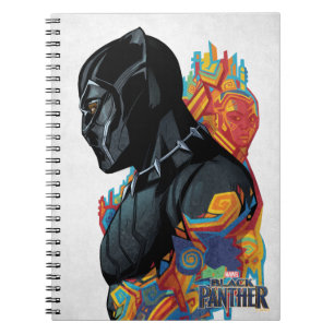 Black Panther   Black Panther Tribal Graffiti Notebook