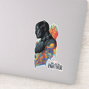 Black Panther Black Panther Tribal Graffiti Sticker