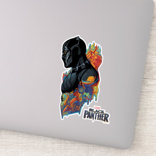 Black Panther  Black Panther Tribal Graffiti Sticker
