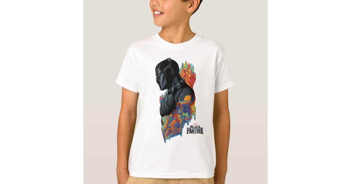 Black Panther | Black Panther Tribal Graffiti T-Shirt | Zazzle