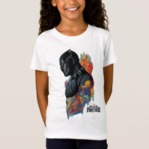 Black Panther  Black Panther Tribal Graffiti T_Shirt