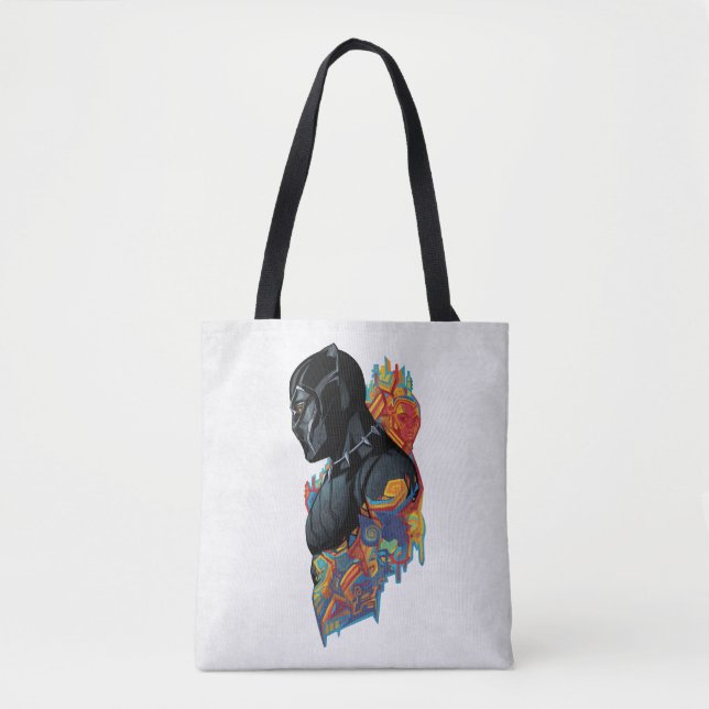 Black Panther | Black Panther Tribal Graffiti Tote Bag (Front)
