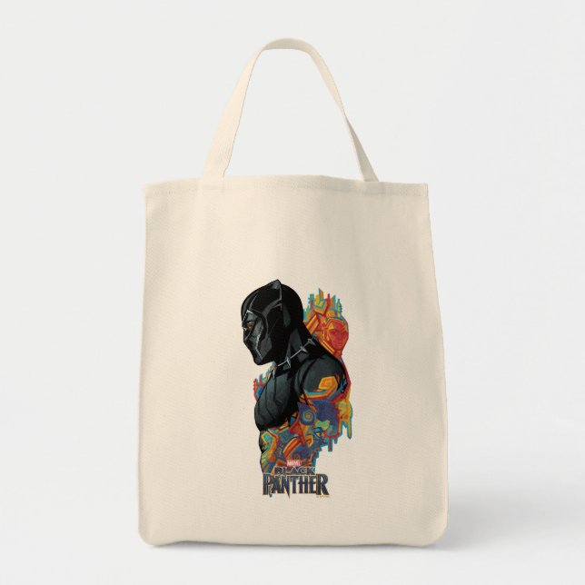 Black Panther | Black Panther Tribal Graffiti Tote Bag (Front)