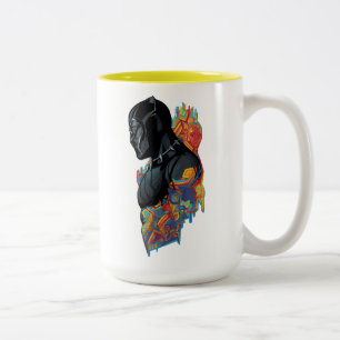 Black Panther Black Panther Tribal Graffiti Two-Tone Coffee Mug