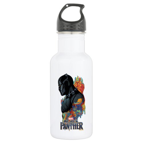 Black Panther  Black Panther Tribal Graffiti Water Bottle