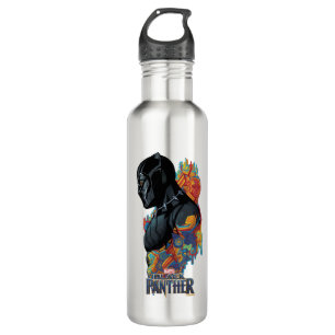 Black Panther   Black Panther Tribal Graffiti Water Bottle