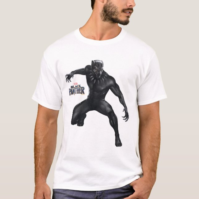 Black Panther | Black Panther Vibranium Suit T-Shirt (Front)