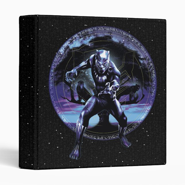 Black Panther | Black Panthers In Wawa Tree 3 Ring Binder (Front/Spine)