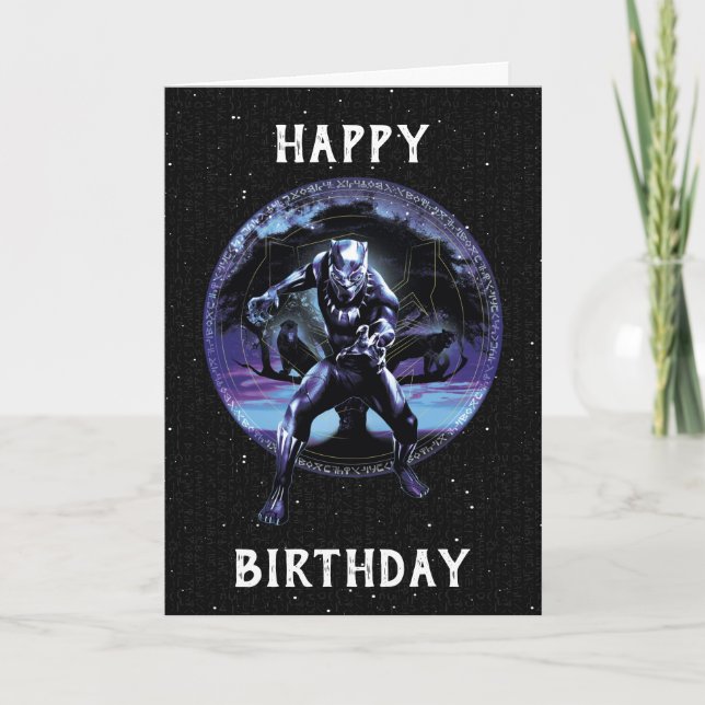 Black Panther | Black Panthers In Wawa Tree Card (Front)
