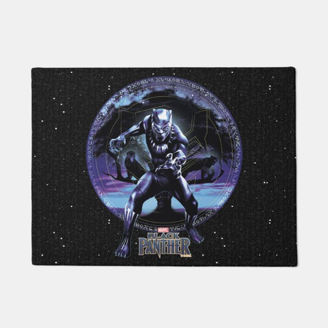Black Panther | Black Panthers In Wawa Tree Doormat (Front)
