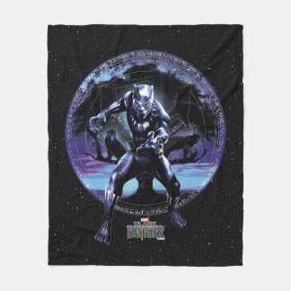 Black Panther | Black Panthers In Wawa Tree Fleece Blanket