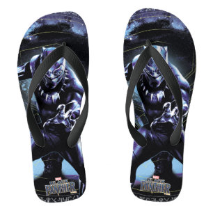 Black Panther   Black Panthers In Wawa Tree Flip Flops
