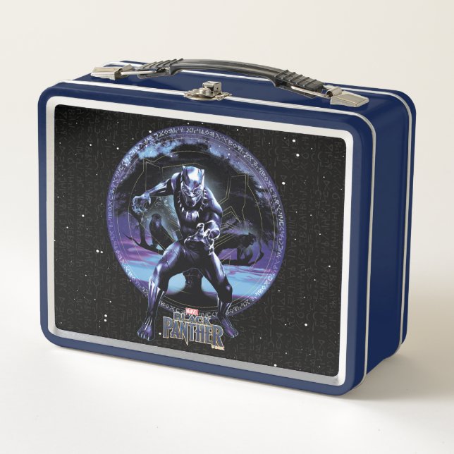Black Panther | Black Panthers In Wawa Tree Metal Lunch Box (Front)