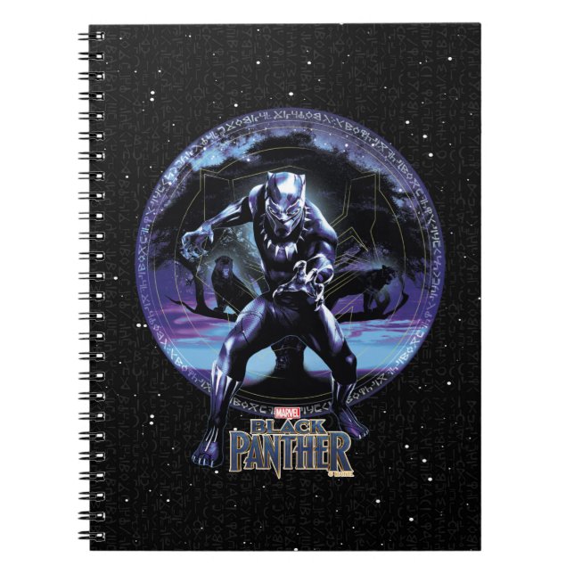Black Panther | Black Panthers In Wawa Tree Notebook (Front)