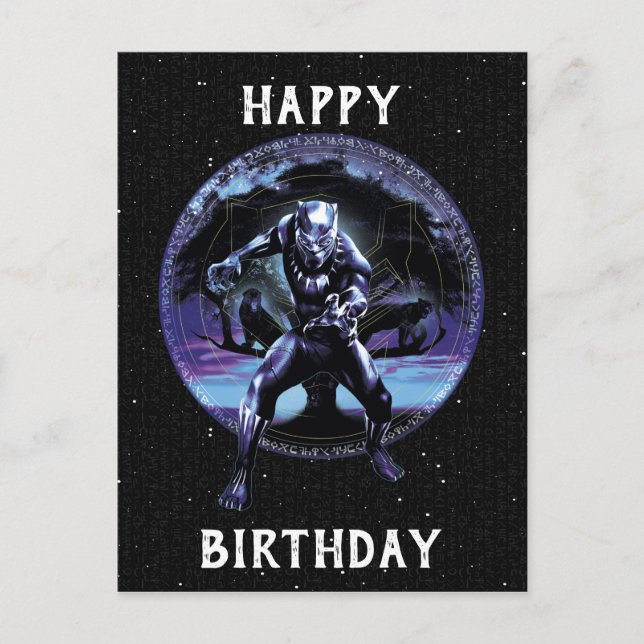 Black Panther | Black Panthers In Wawa Tree Postcard (Front)